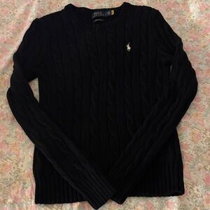 Ralph Lauren- Cable-Knit Cotton Crewneck Sweater